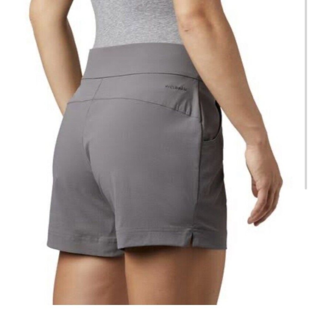 Columbia Shorts Pull On Grey Women's M Outdoor Stretch